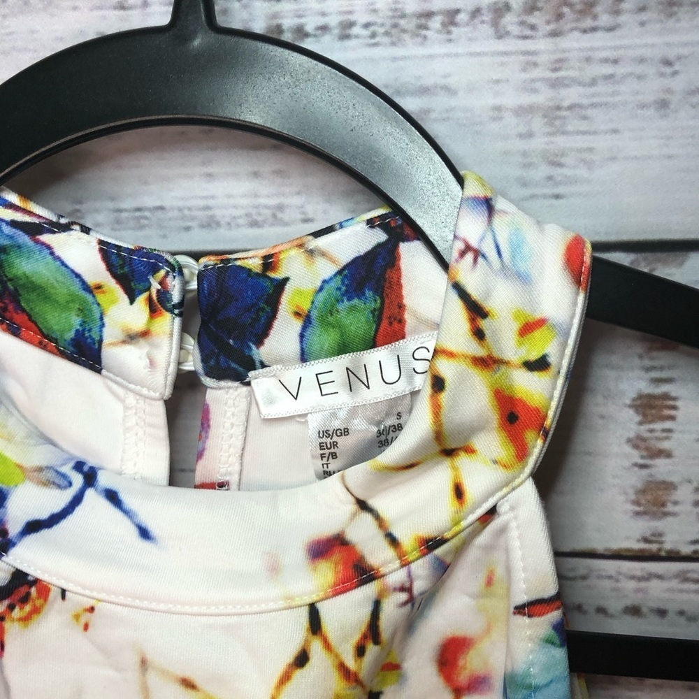 Venus Floral Women's Dress- Multicolor S - Picture 12 of 14